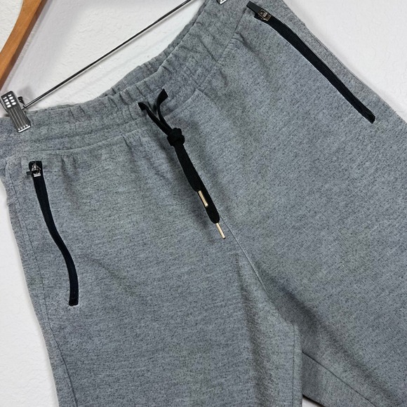 90 Degree by‎ Reflex Mens Gray Athletic Shorts Zipper Pockets Drawstring Medium - Picture 1 of 5
